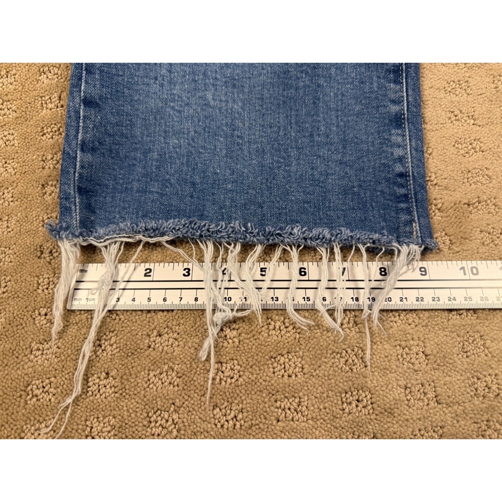Women's AG Adriano Goldschmied Y2K Saige wide Leg Baggy Crop Sz 27 Raw Hem #1343 - Picture 6 of 16